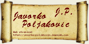 Javorko Poljaković vizit kartica